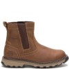 CAT Pelton Dealer Boots Steel Toe Caps Dark Beige